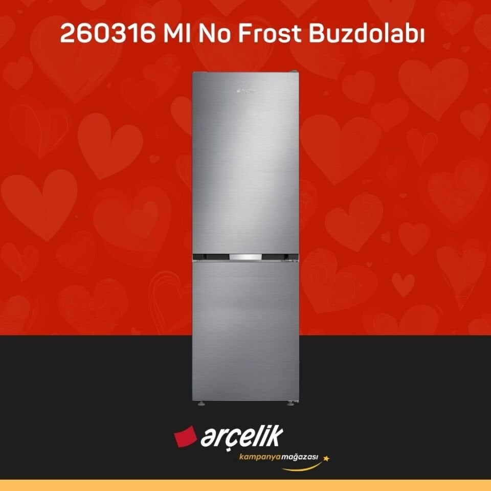 ARÇELİK 260316 MI Alttan Donduruculu Buzdolabı