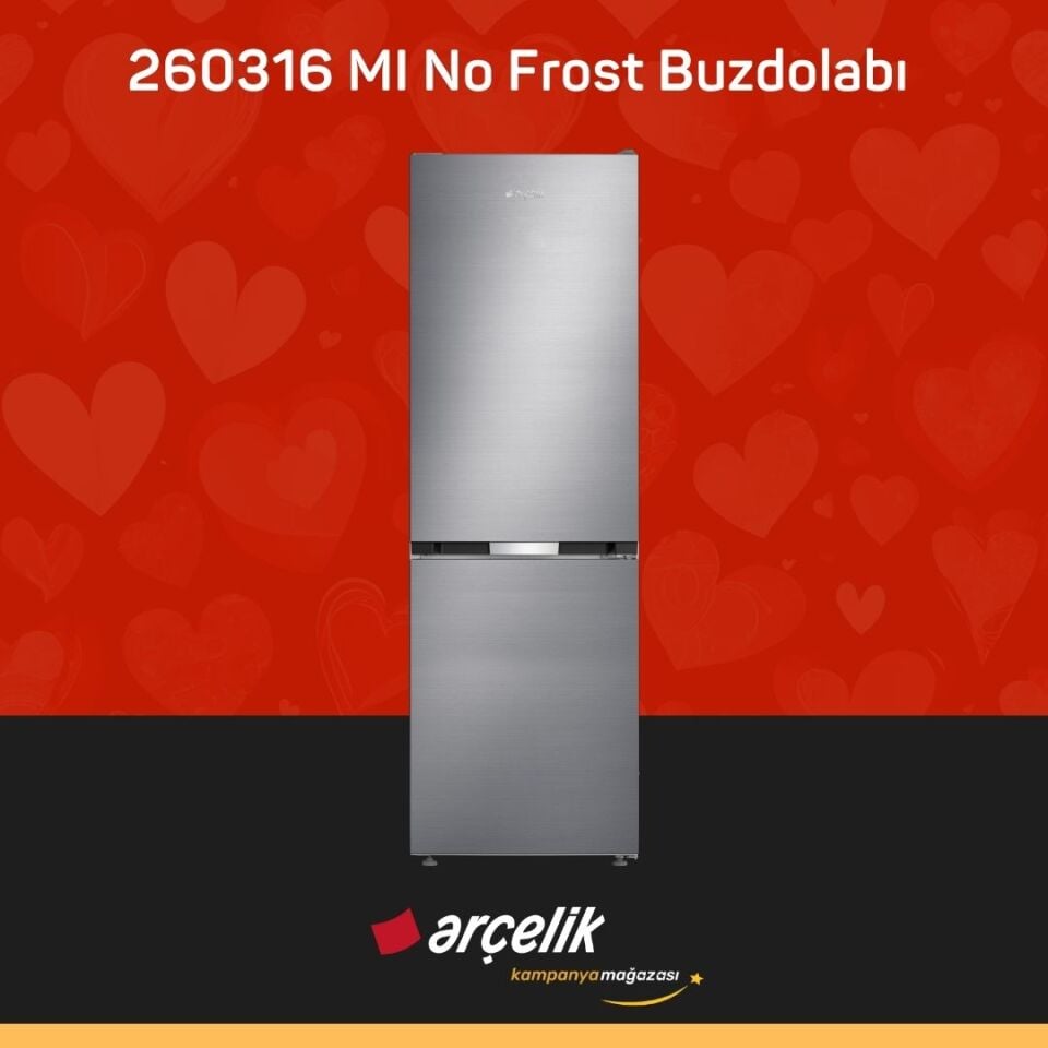 ARÇELİK 260316 MI Alttan Donduruculu Buzdolabı