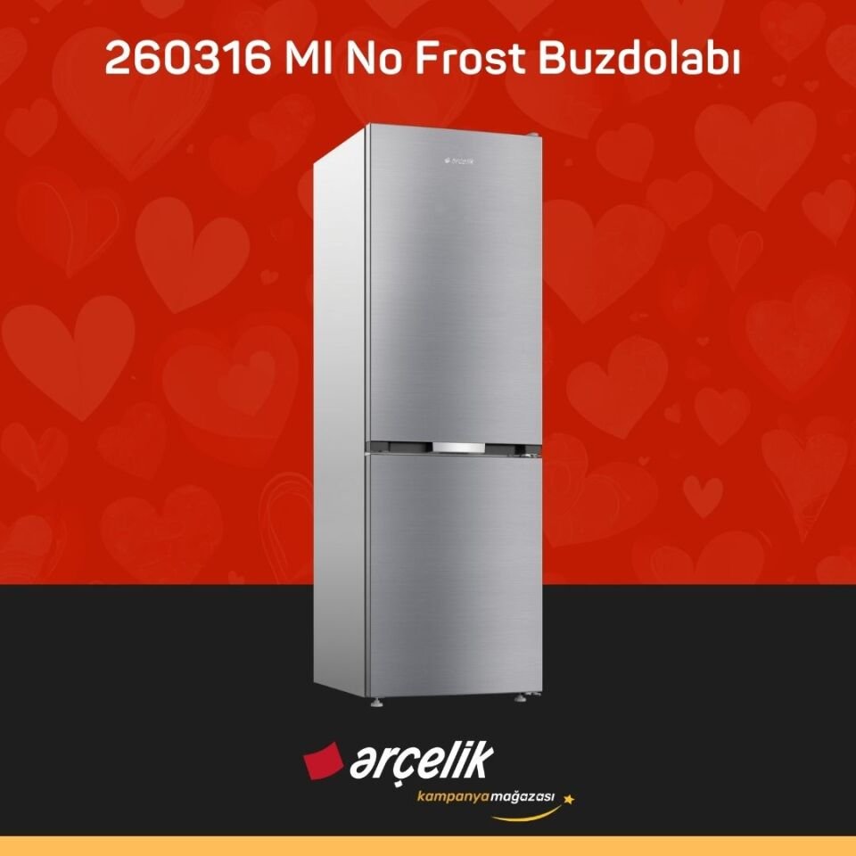 ARÇELİK 260316 MI Alttan Donduruculu Buzdolabı