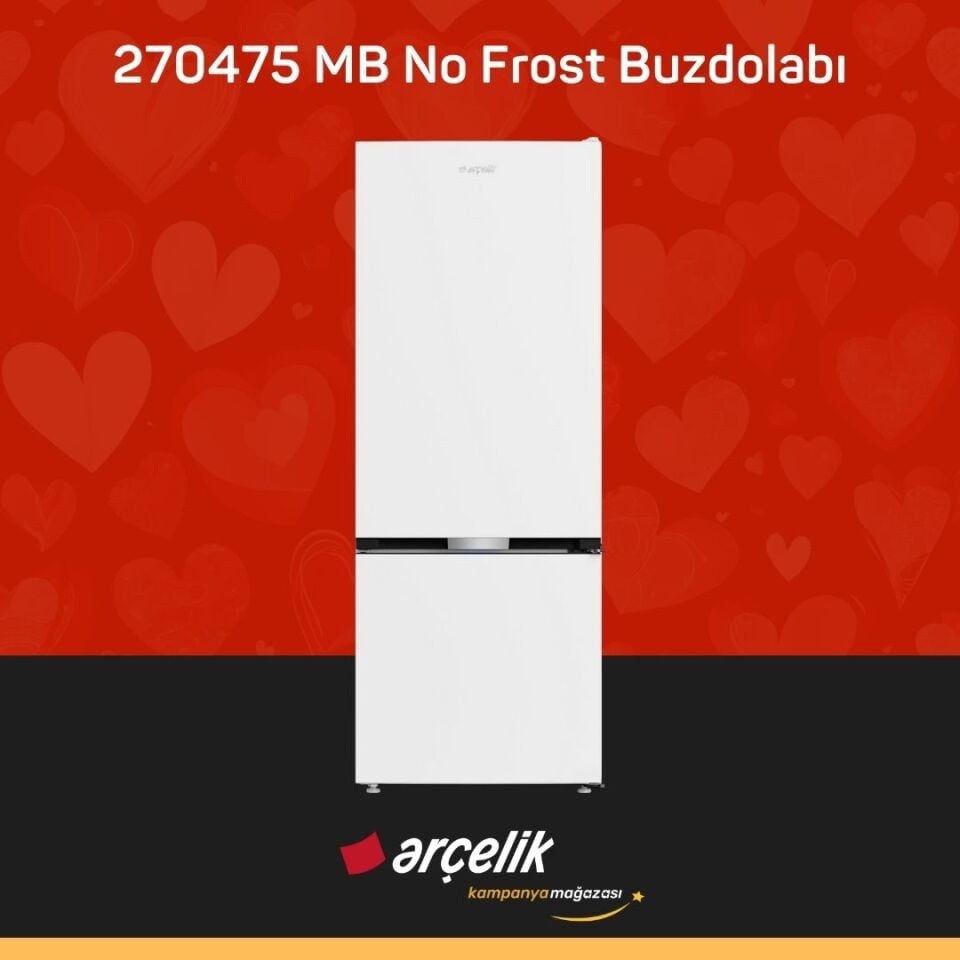 ARÇELİK 270475 MB Alttan Donduruculu Buzdolabı