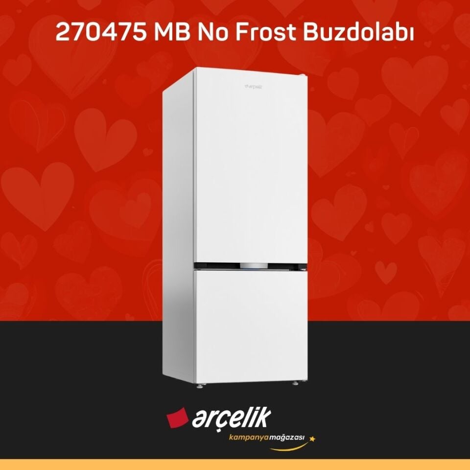 ARÇELİK 270475 MB Alttan Donduruculu Buzdolabı