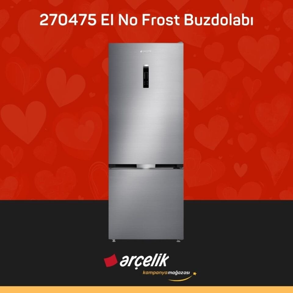 ARÇELİK 270475 EI Alttan Donduruculu Buzdolabı