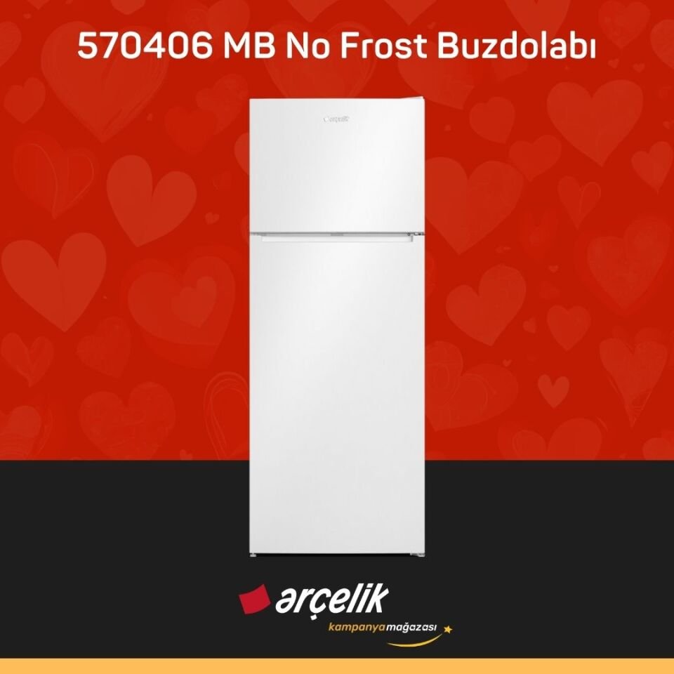 ARÇELİK 570406 MB Üstten Donduruculu Buzdolabı