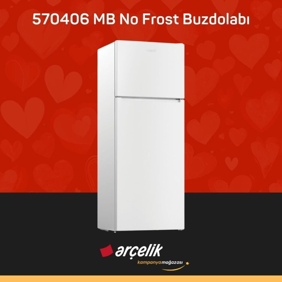 ARÇELİK 570406 MB Üstten Donduruculu Buzdolabı