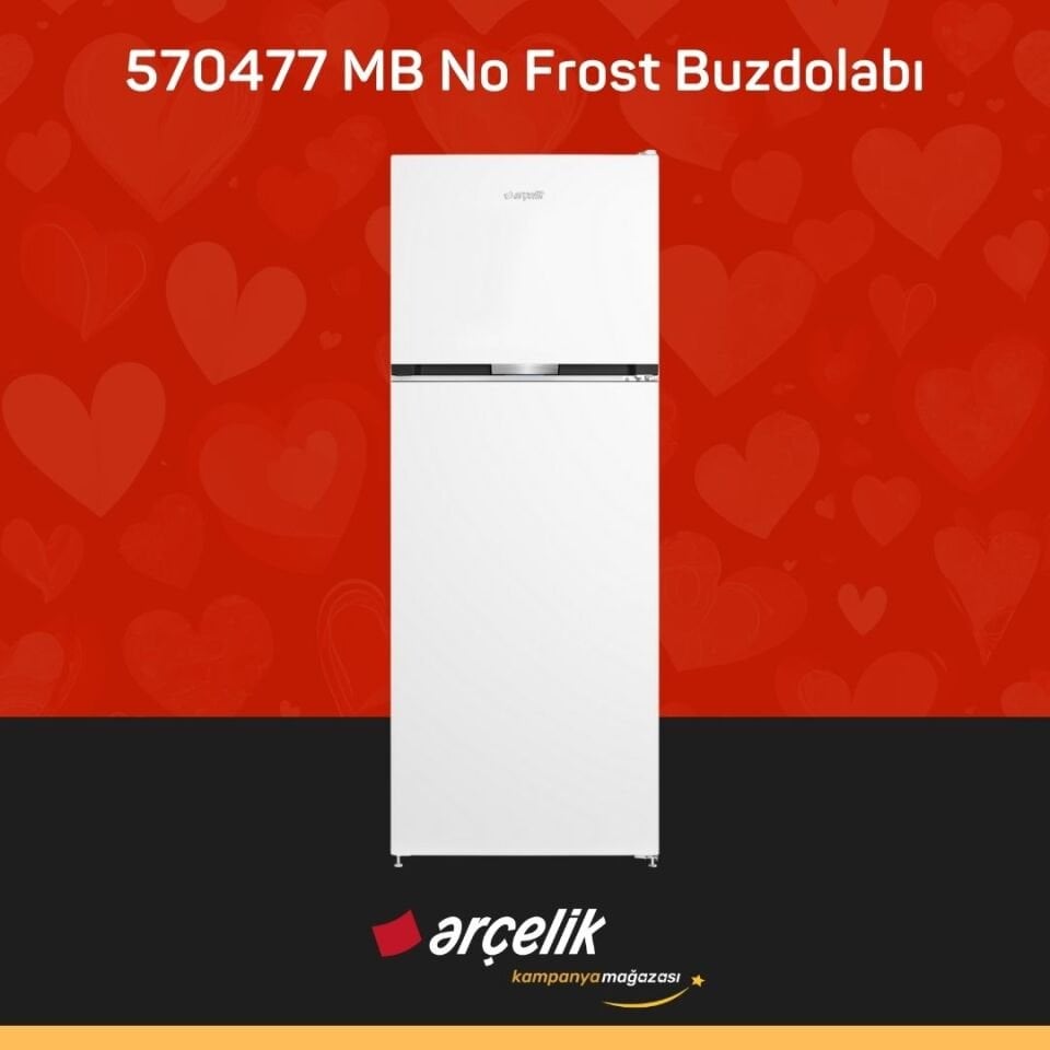 ARÇELİK 570477 MB Üstten Donduruculu Buzdolabı