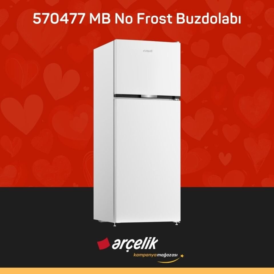 ARÇELİK 570477 MB Üstten Donduruculu Buzdolabı