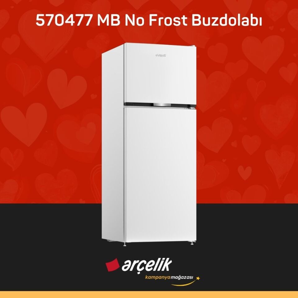 ARÇELİK 570477 MB Üstten Donduruculu Buzdolabı
