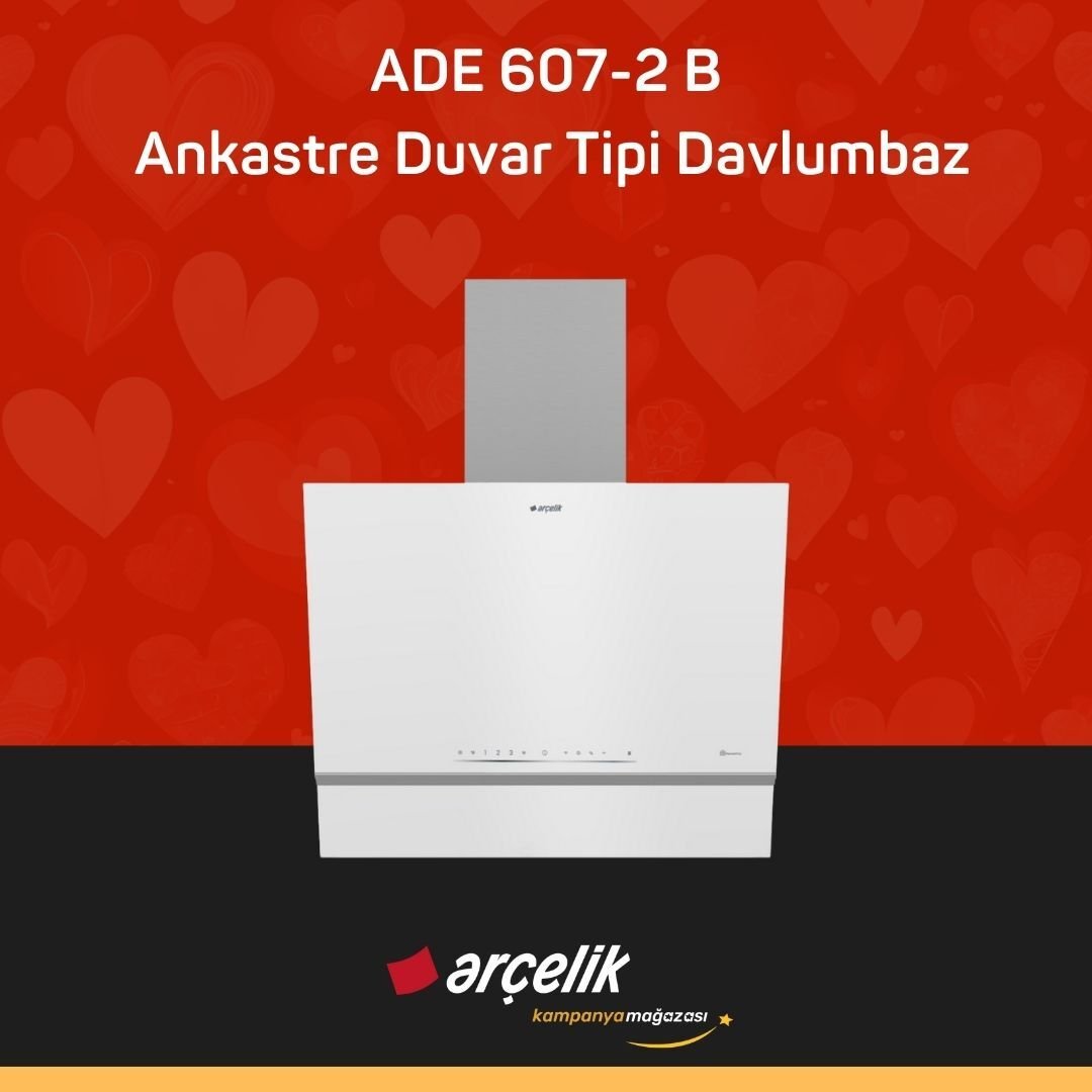 ARÇELİK ADE 607-2 B Ankastre Duvar Tipi Davlumbaz
