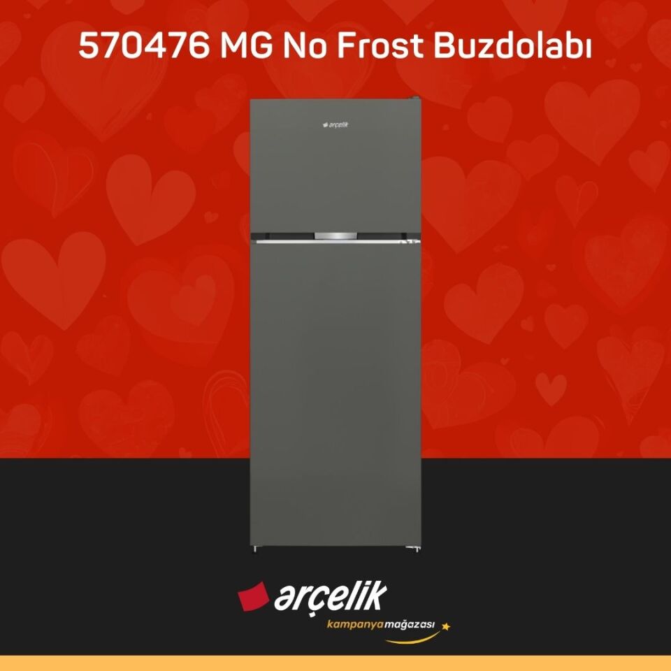 ARÇELİK 570476 MG Üstten Donduruculu Buzdolabı