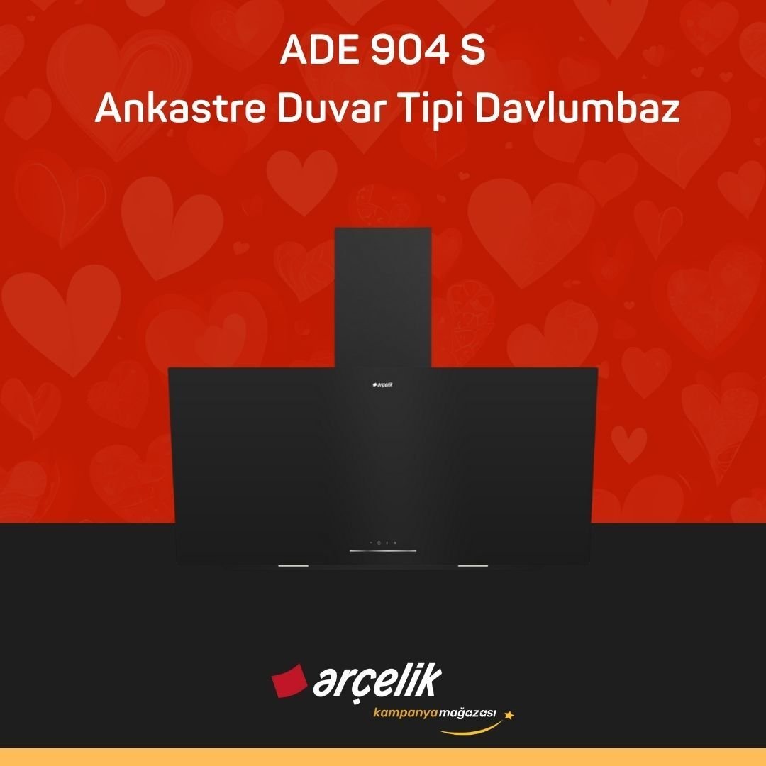 ARÇELİK ADE 904 S Ankastre Duvar Tipi Davlumbaz