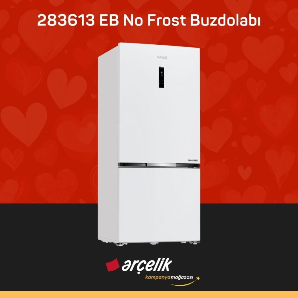 ARÇELİK 283613 EB Alttan Donduruculu Buzdolabı
