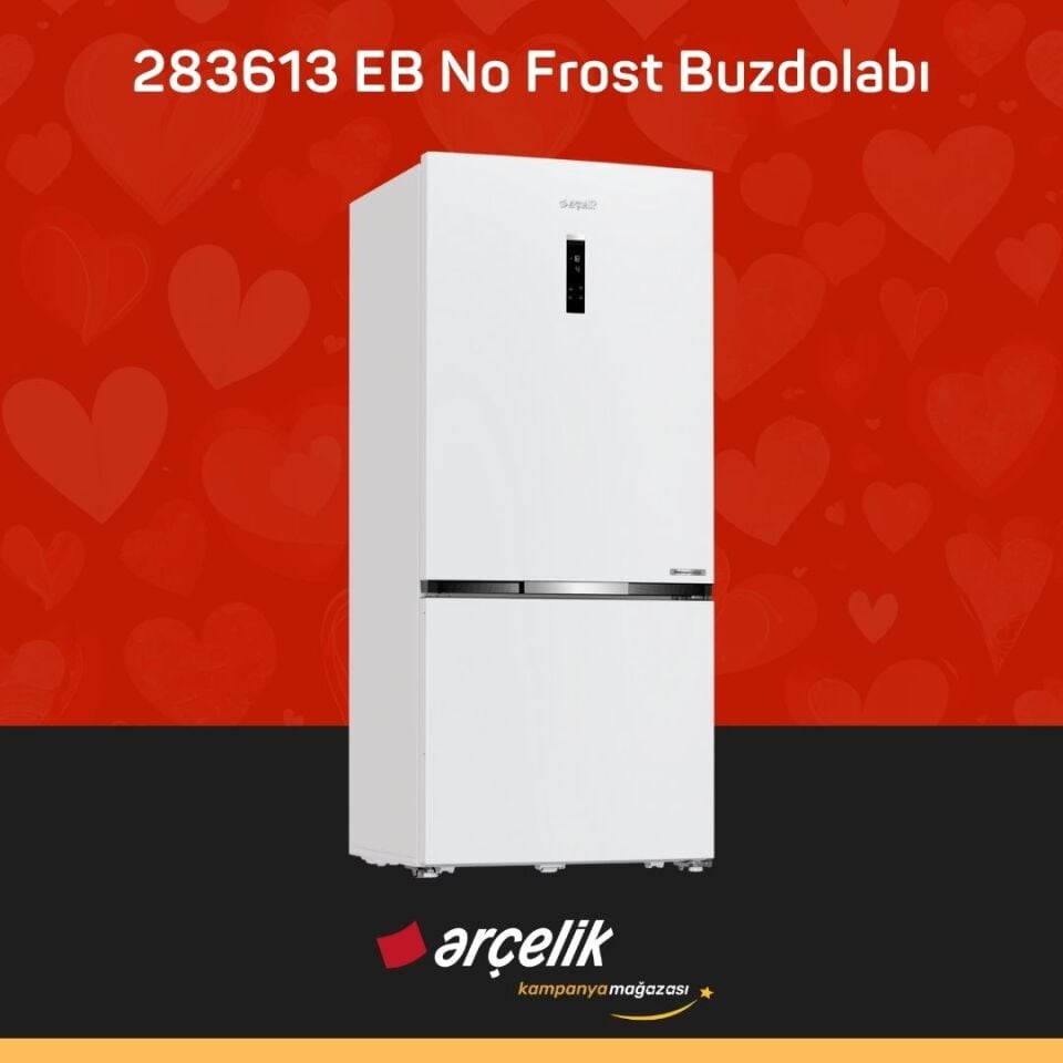 ARÇELİK 283613 EB Alttan Donduruculu Buzdolabı