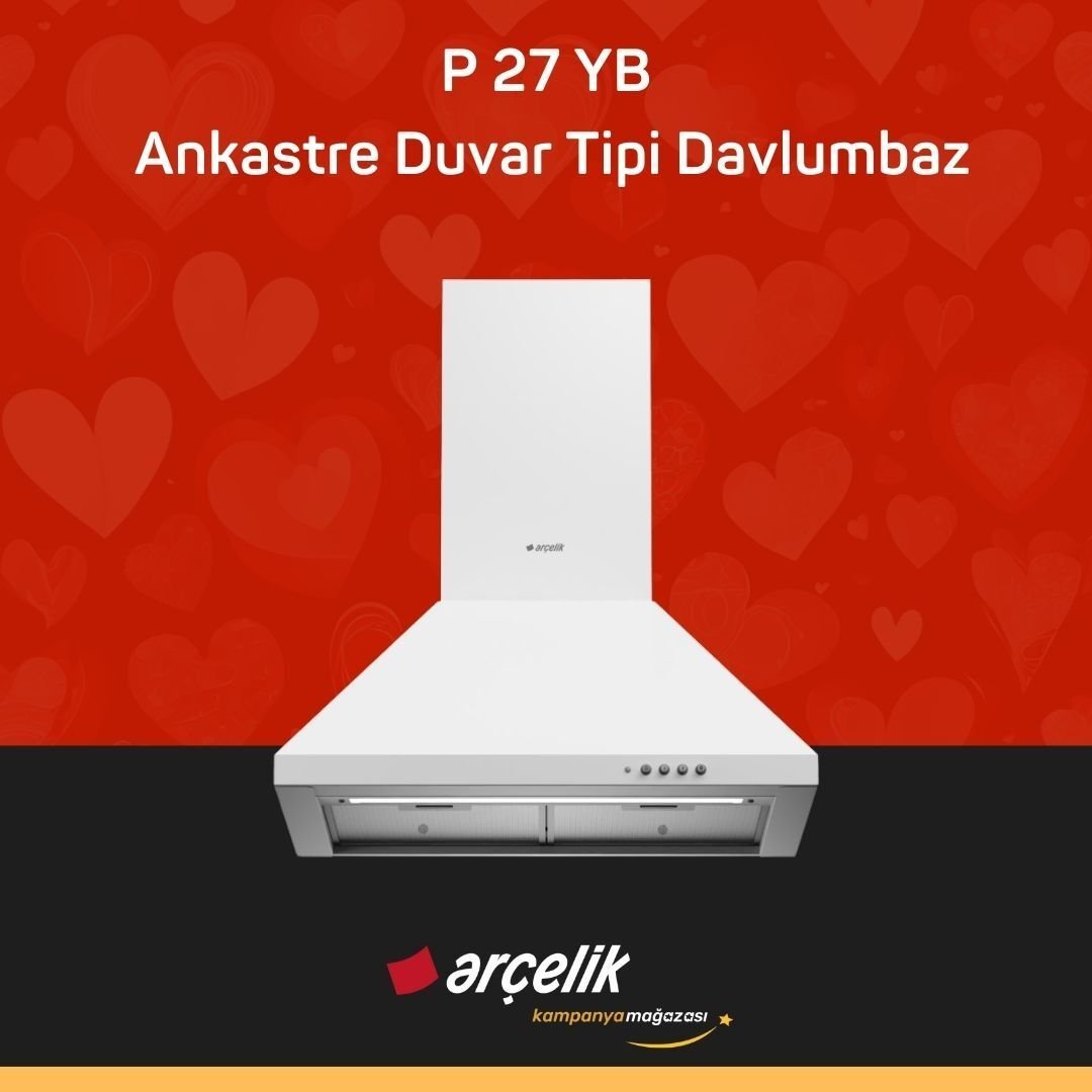 ARÇELİK P 27 YB Ankastre Duvar Tipi Davlumbaz