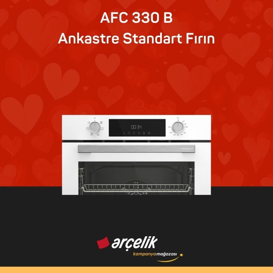 ARÇELİK AFC 330 B Fibona Serisi Ankastre Standart Fırın
