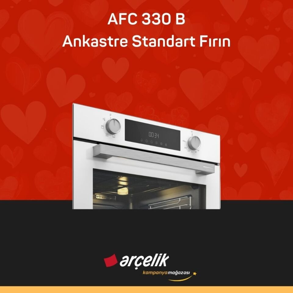 ARÇELİK AFC 330 B Fibona Serisi Ankastre Standart Fırın