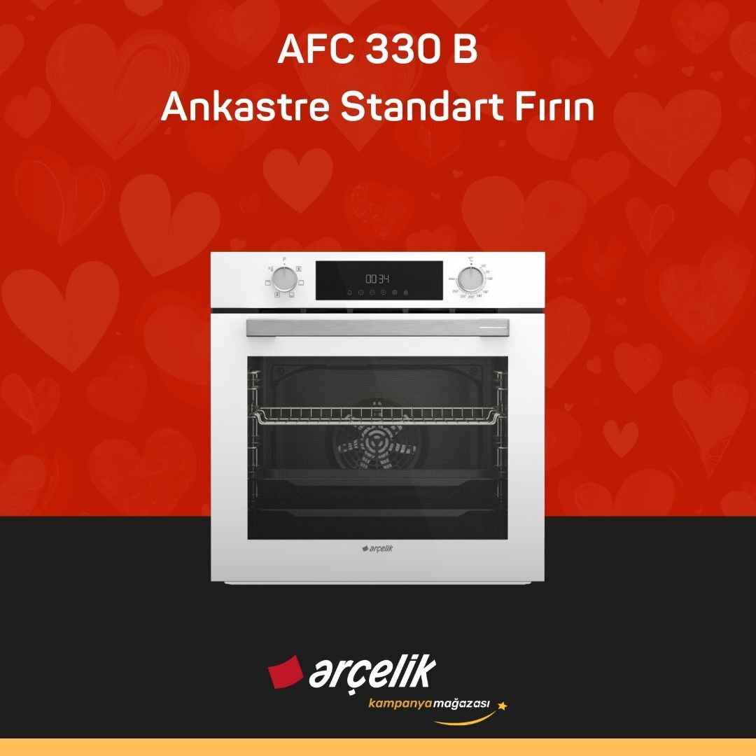 ARÇELİK AFC 330 B Fibona Serisi Ankastre Standart Fırın