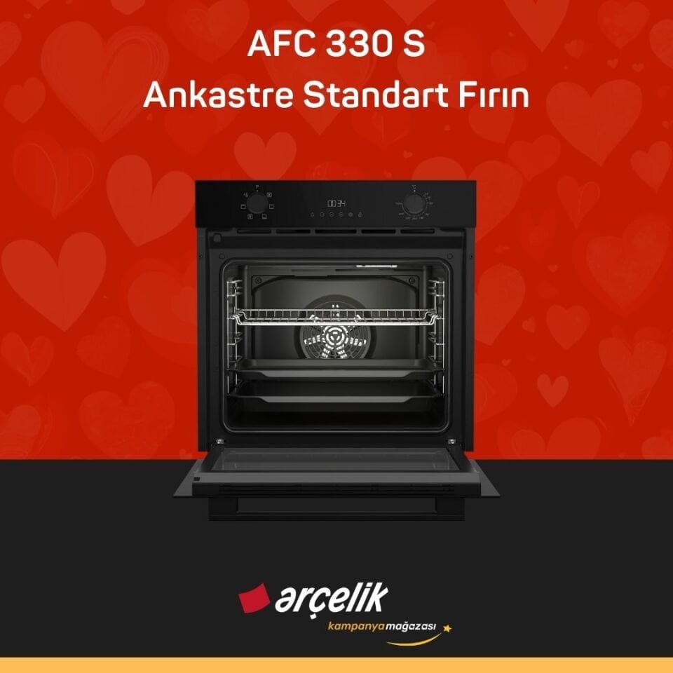 ARÇELİK AFC 330 S Fibona Serisi Ankastre Standart Fırın