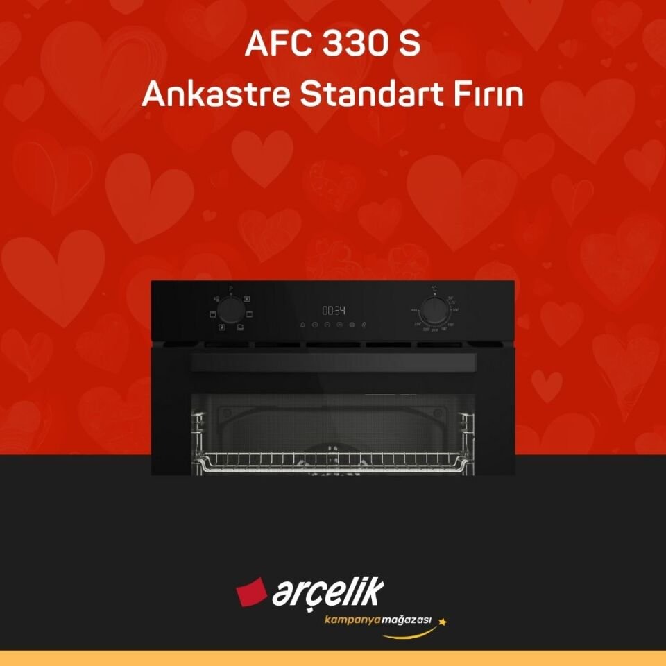 ARÇELİK AFC 330 S Fibona Serisi Ankastre Standart Fırın