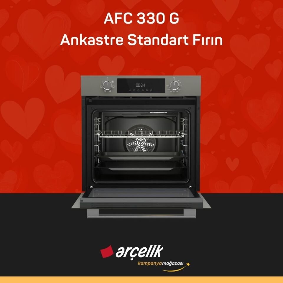 ARÇELİK AFC 330 G Fibona Serisi Ankastre Standart Fırın