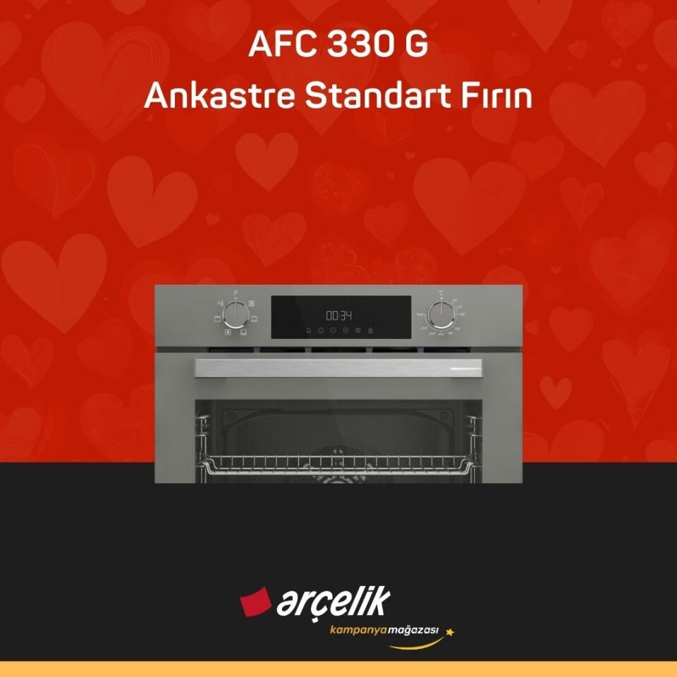 ARÇELİK AFC 330 G Fibona Serisi Ankastre Standart Fırın
