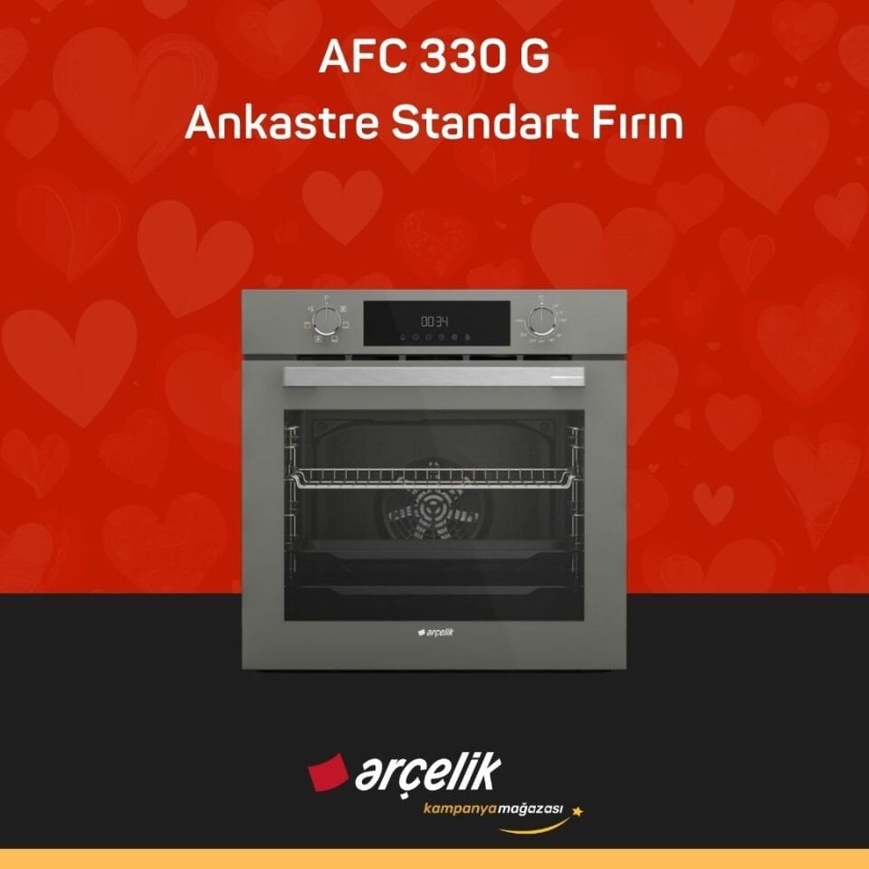ARÇELİK AFC 330 G Fibona Serisi Ankastre Standart Fırın