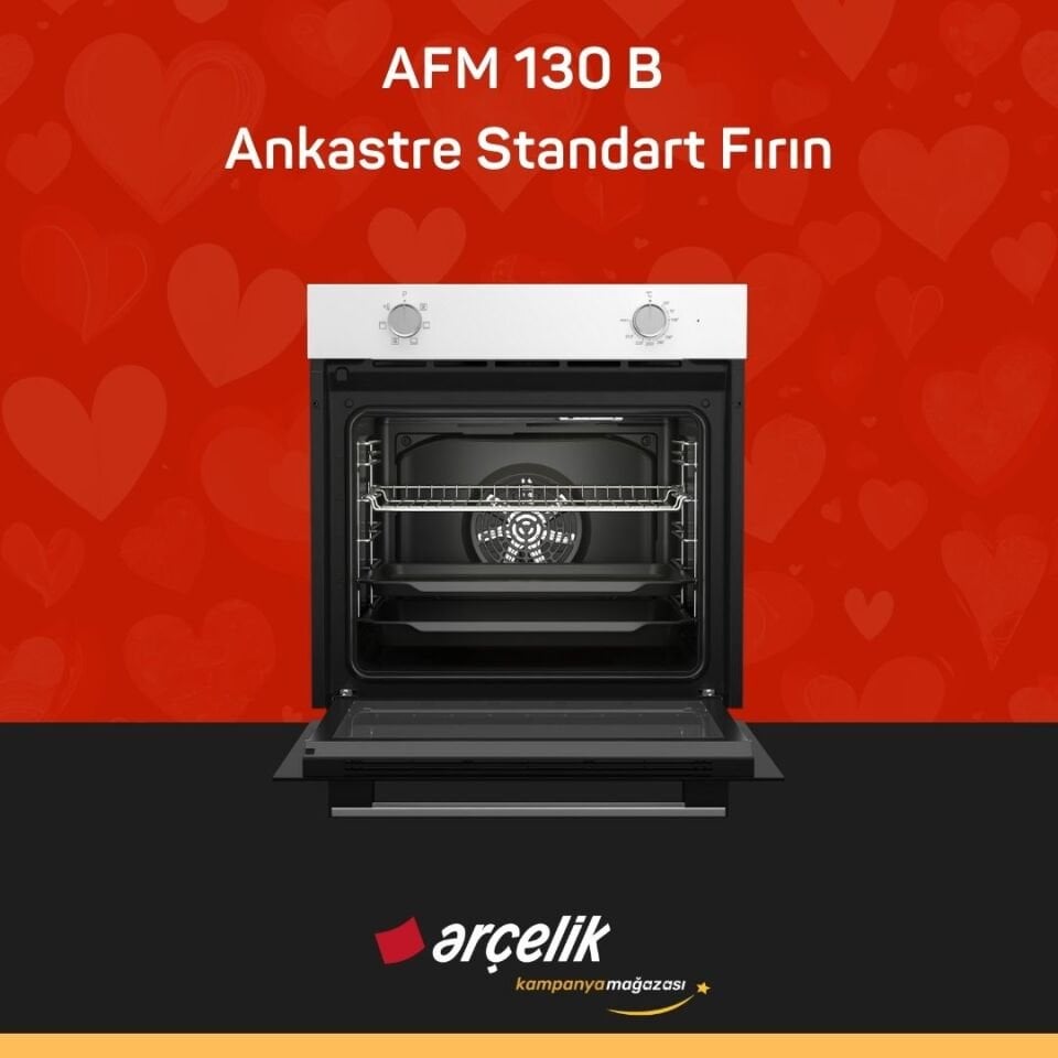 ARÇELİK AFM 130 B Fibona Serisi Ankastre Standart Fırın