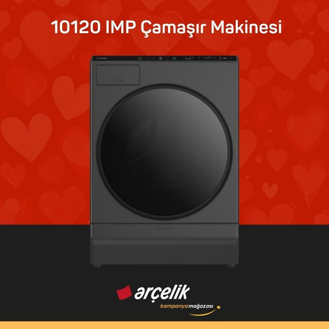 ARÇELİK 10120 IMP Arçelik Neo Yapay Zeka Teknolojili 10 Kg Çamaşır Makinesi