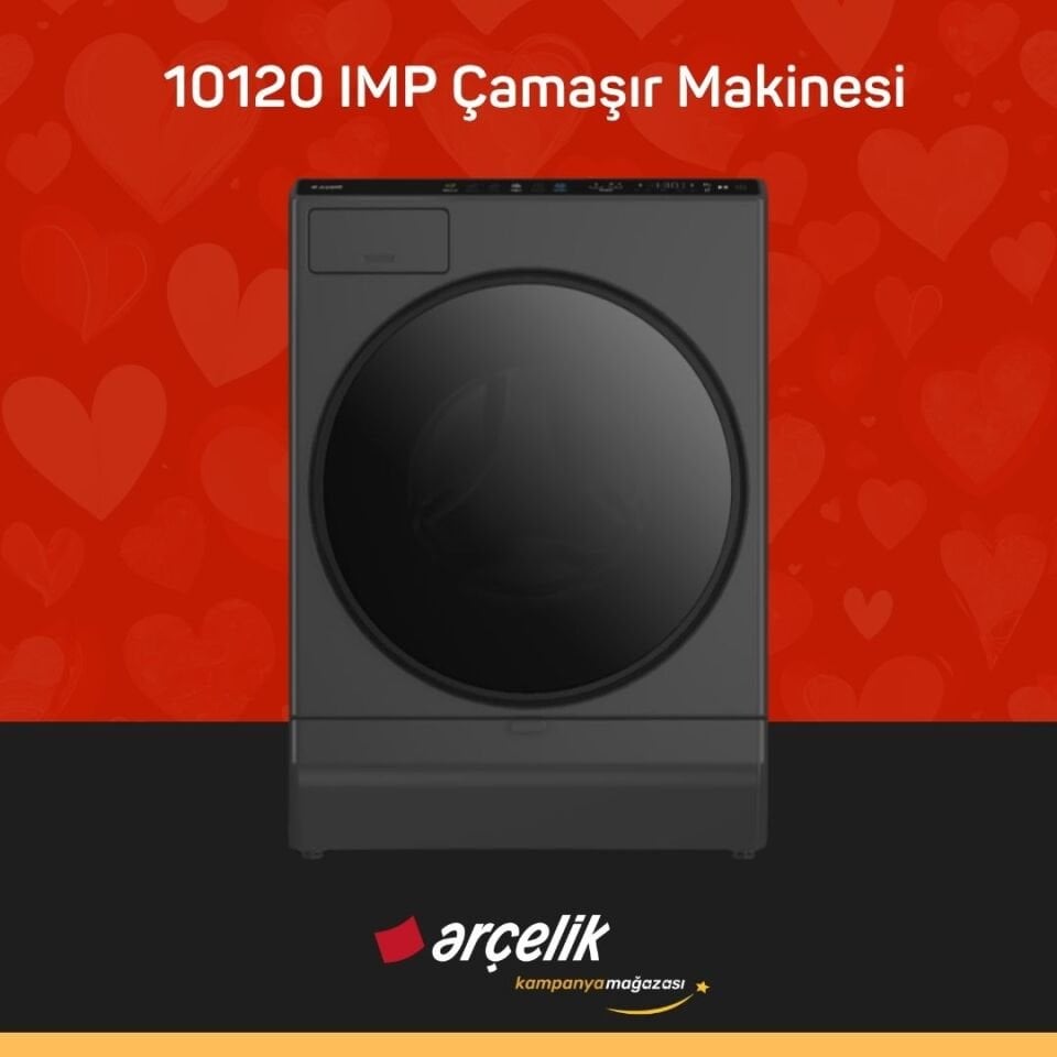 ARÇELİK 10120 IMP Arçelik Neo Yapay Zeka Teknolojili 10 Kg Çamaşır Makinesi