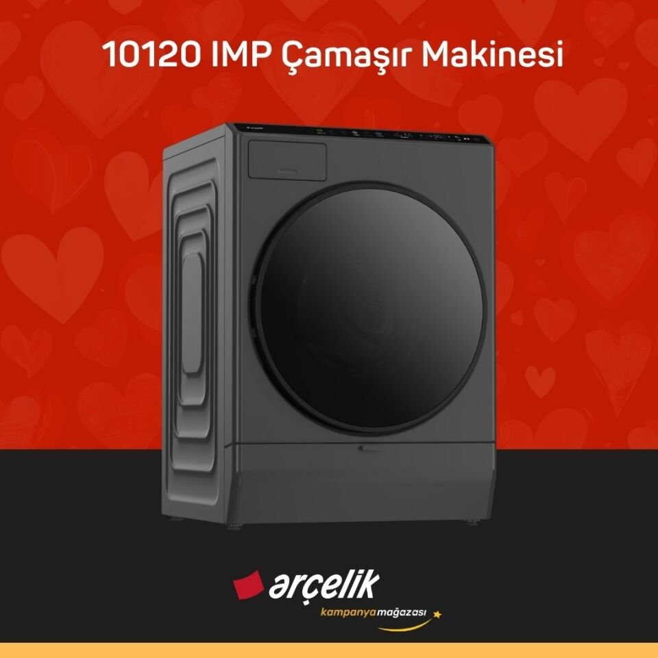 ARÇELİK 10120 IMP Arçelik Neo Yapay Zeka Teknolojili 10 Kg Çamaşır Makinesi