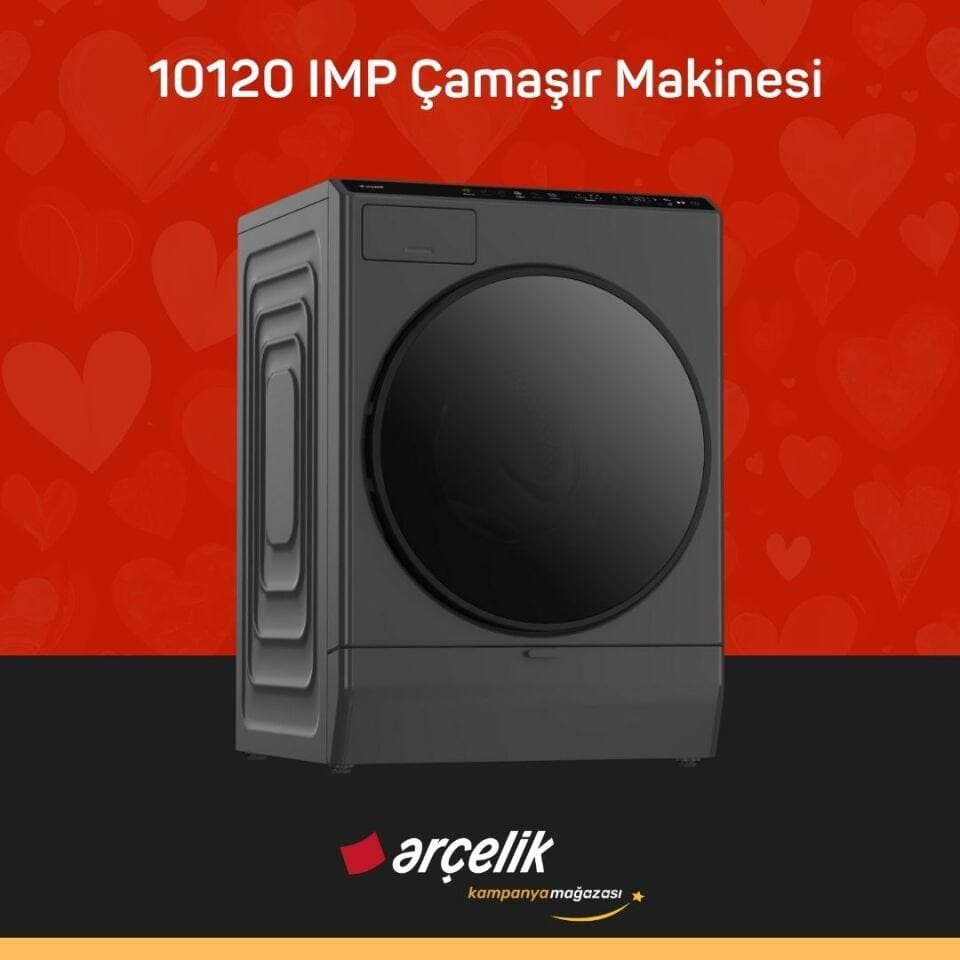 ARÇELİK 10120 IMP Arçelik Neo Yapay Zeka Teknolojili 10 Kg Çamaşır Makinesi