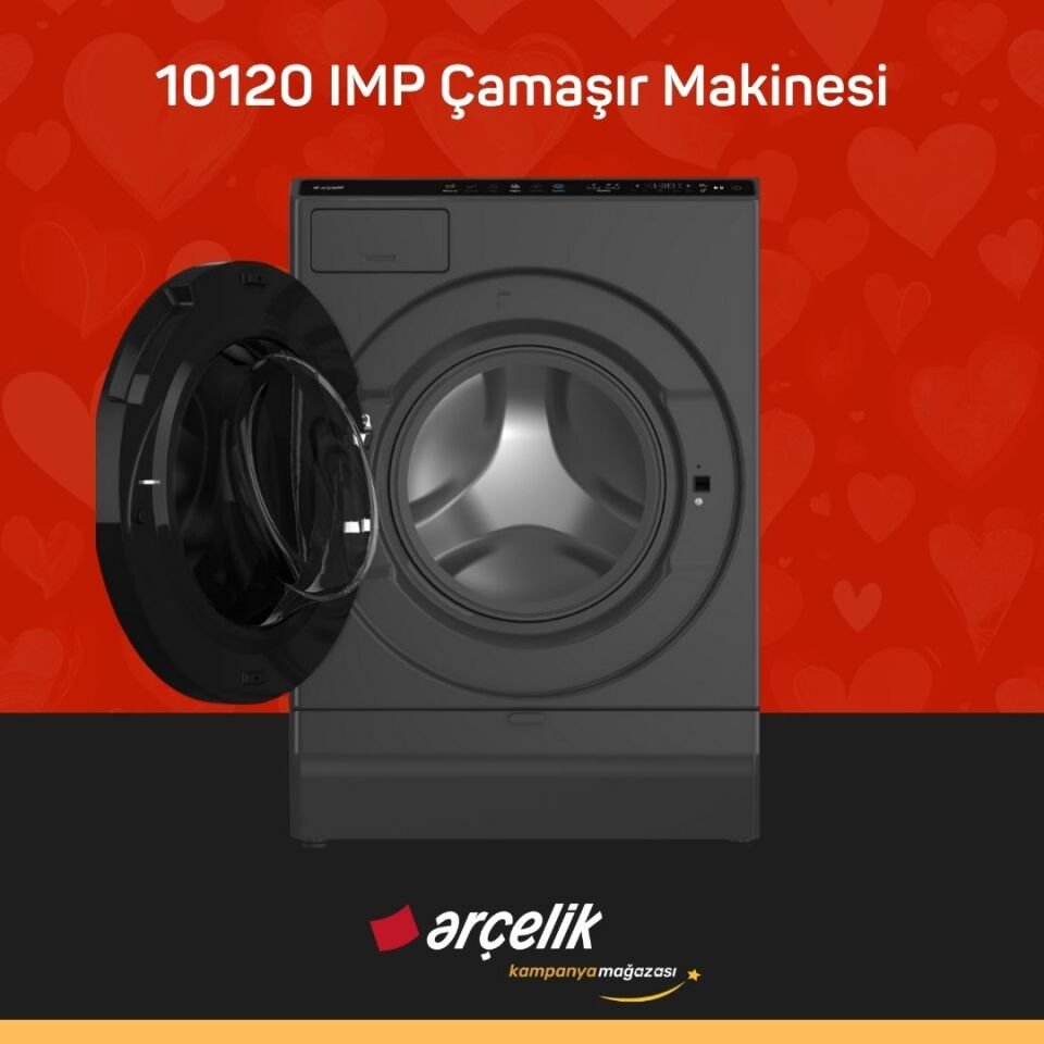 ARÇELİK 10120 IMP Arçelik Neo Yapay Zeka Teknolojili 10 Kg Çamaşır Makinesi