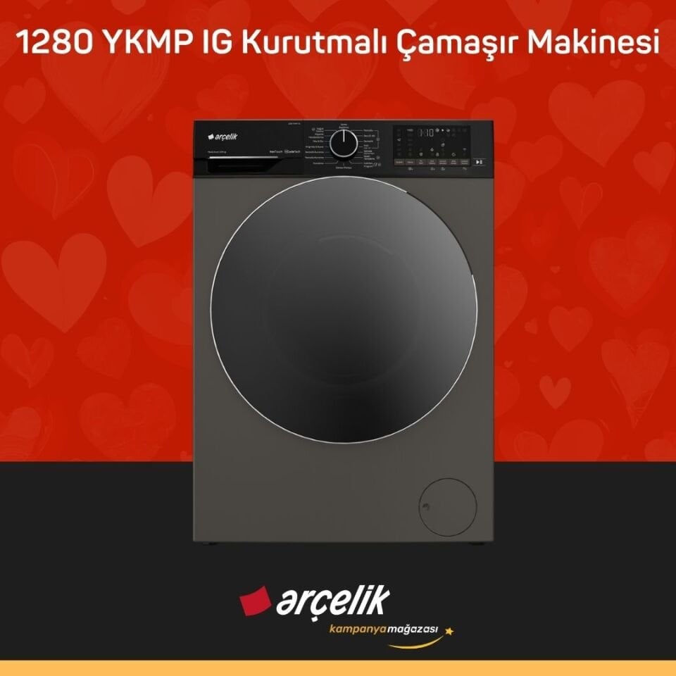ARÇELİK 1280 YKMP IG Kurutmalı Çamaşır Makinesi