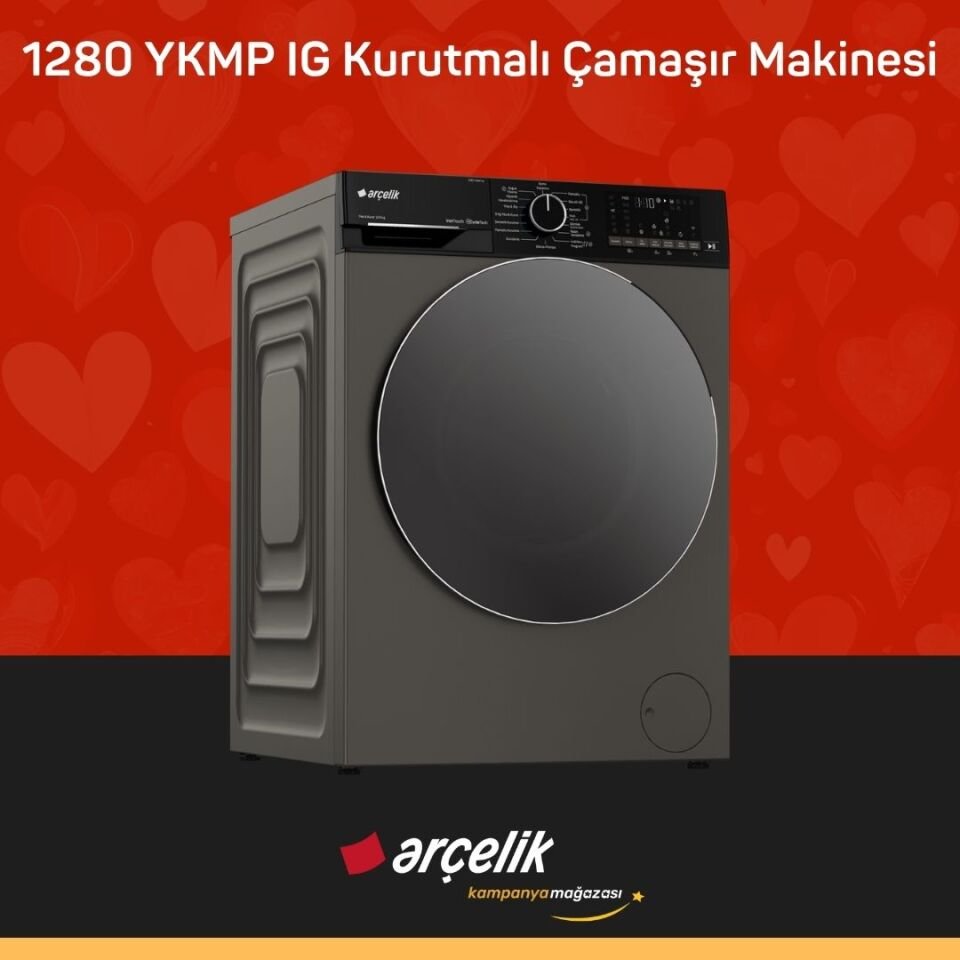 ARÇELİK 1280 YKMP IG Kurutmalı Çamaşır Makinesi