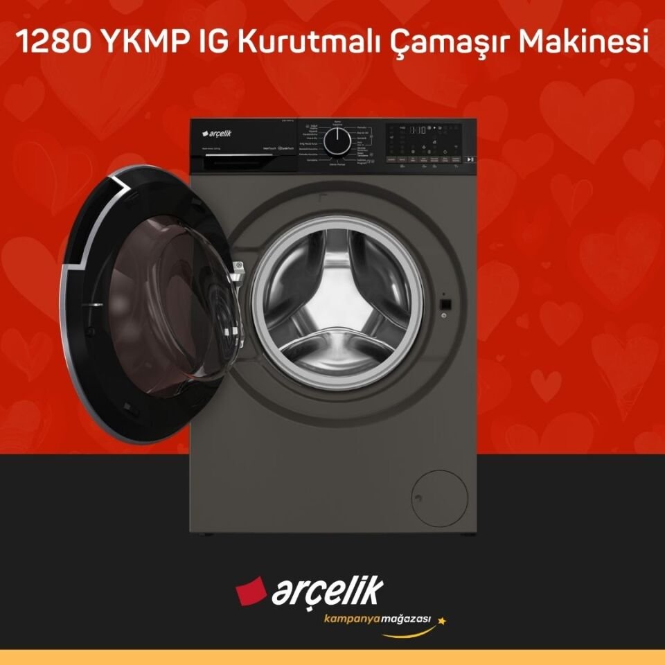 ARÇELİK 1280 YKMP IG Kurutmalı Çamaşır Makinesi