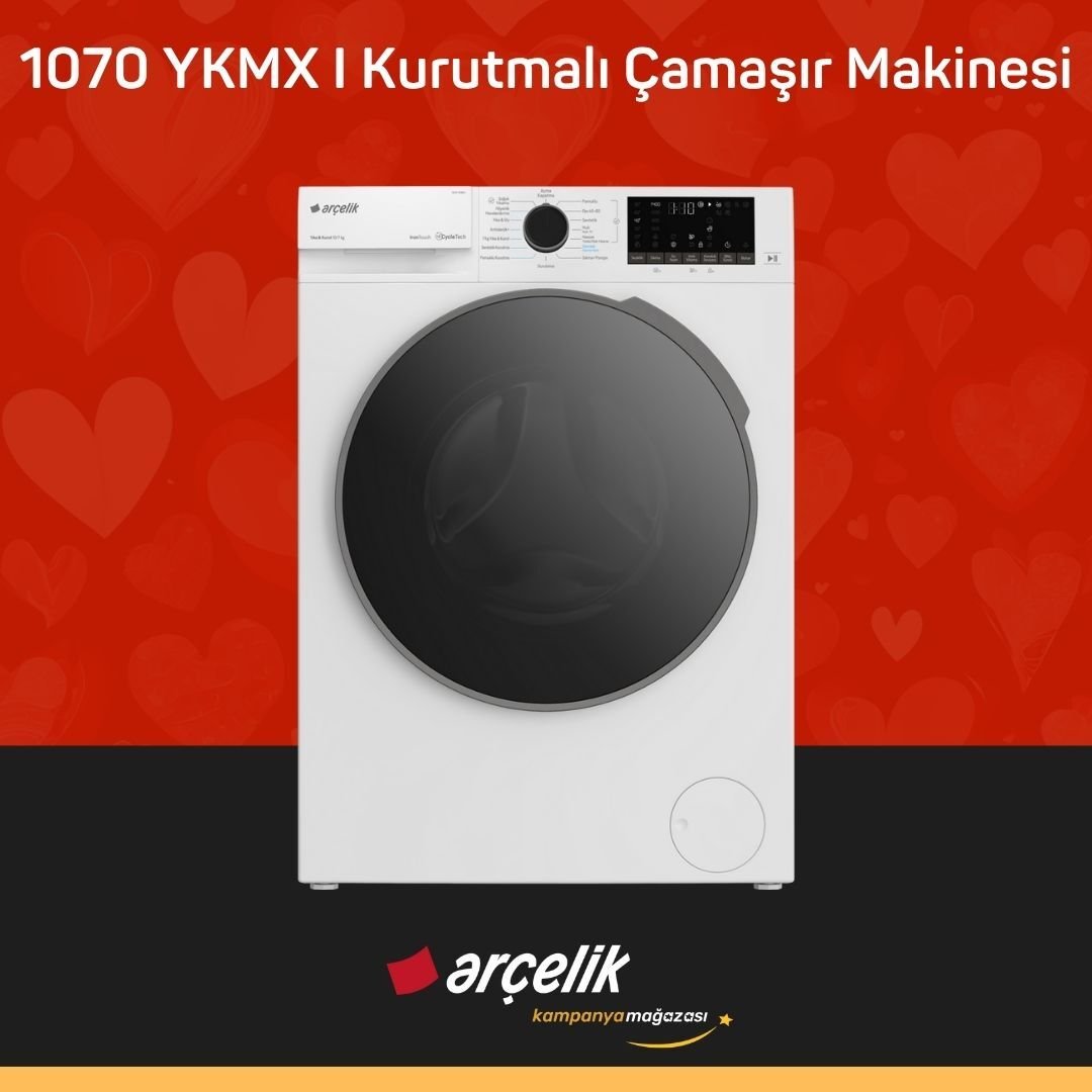 ARÇELİK 1070 YKMX I Kurutmalı Çamaşır Makinesi