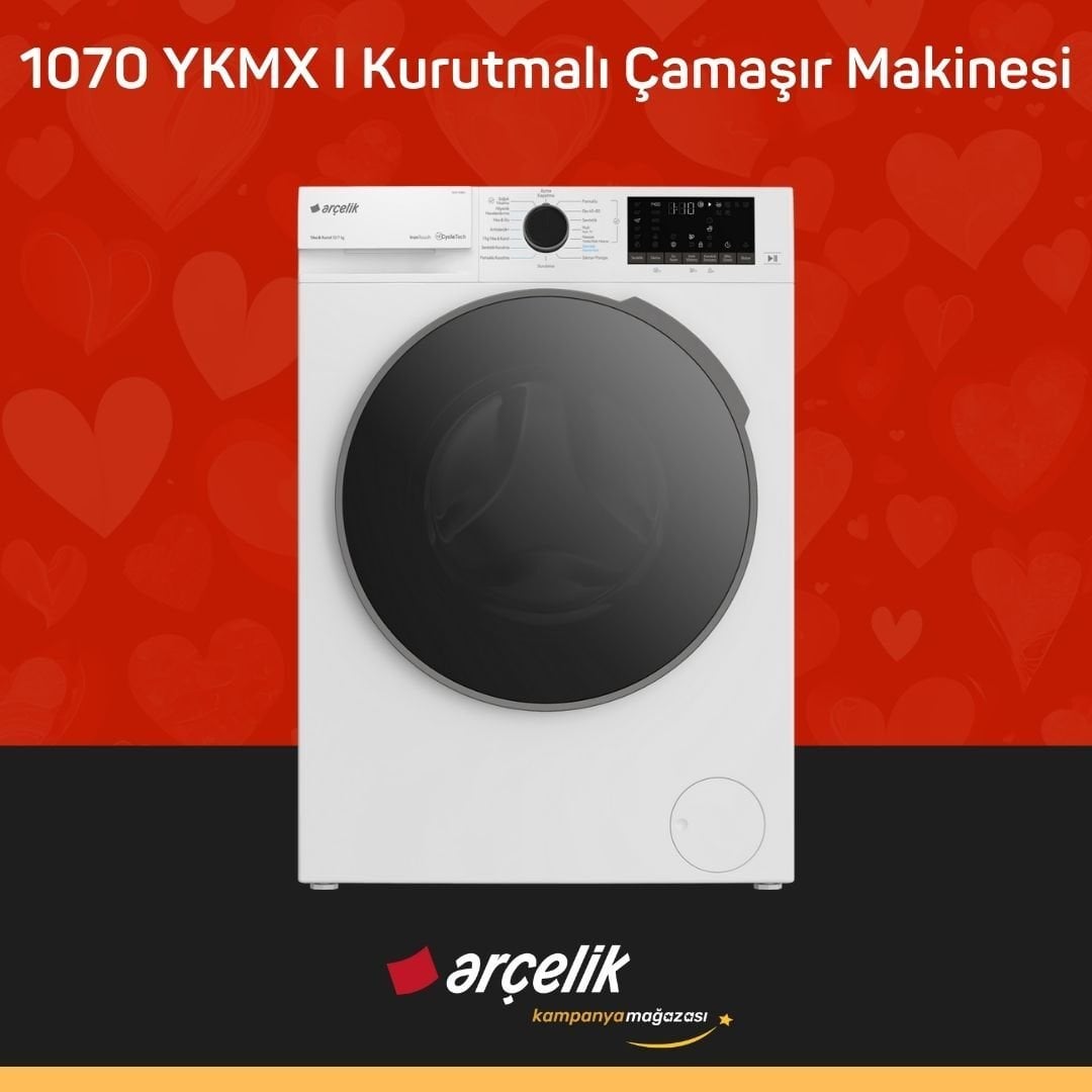 ARÇELİK 1070 YKMX I Kurutmalı Çamaşır Makinesi
