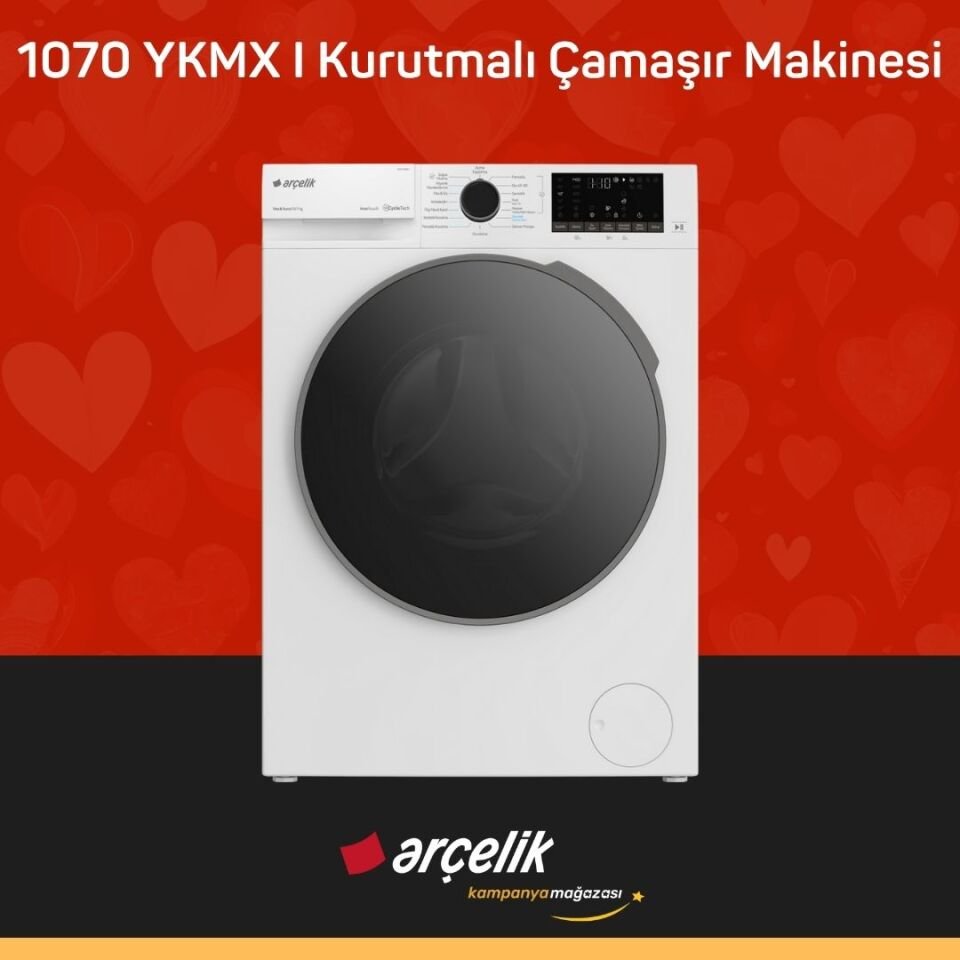ARÇELİK 1070 YKMX I Kurutmalı Çamaşır Makinesi