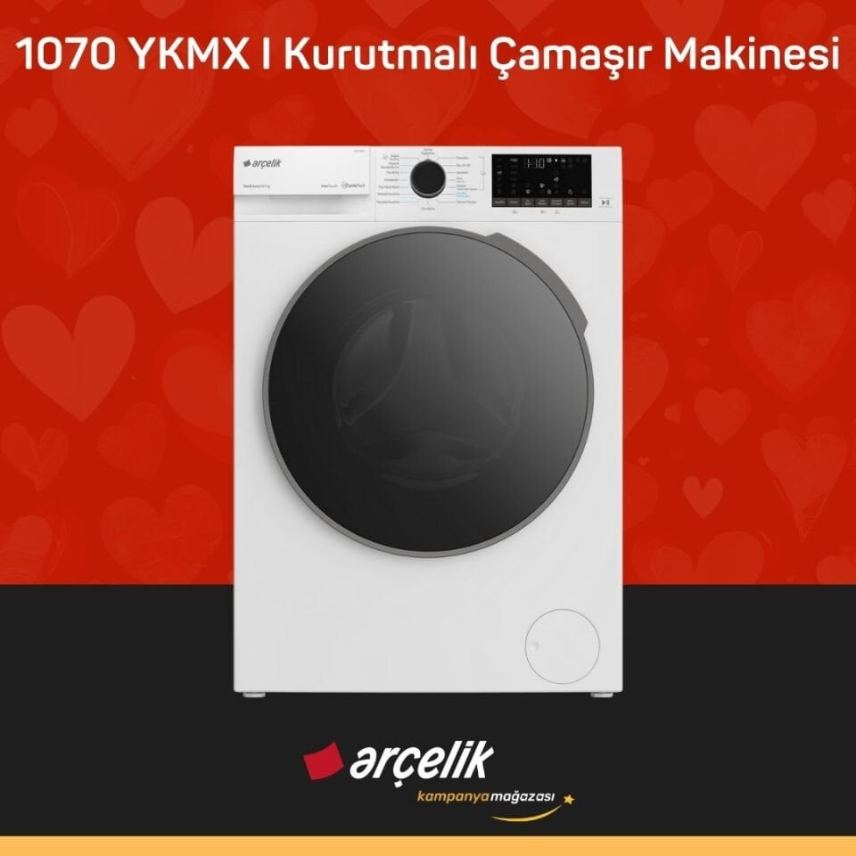 ARÇELİK 1070 YKMX I Kurutmalı Çamaşır Makinesi