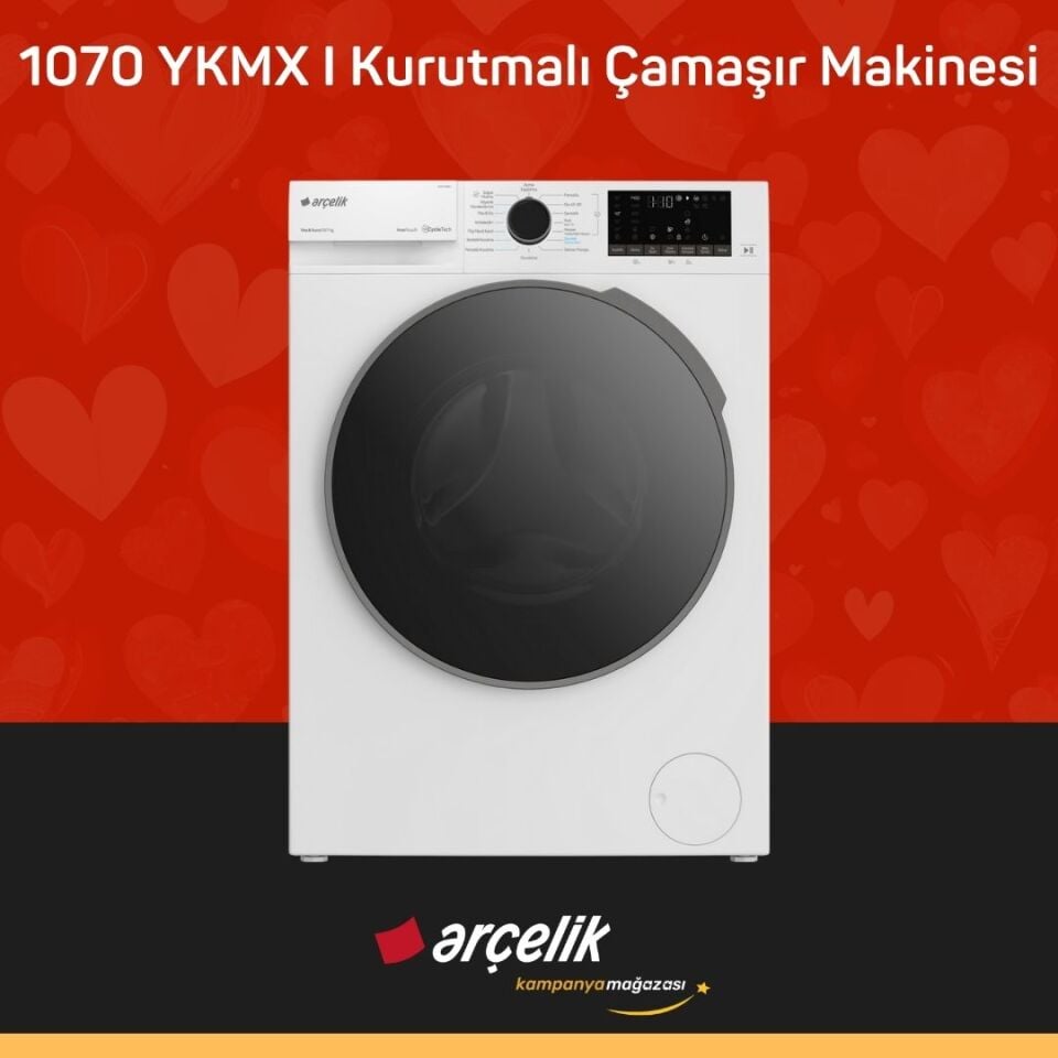 ARÇELİK 1070 YKMX I Kurutmalı Çamaşır Makinesi