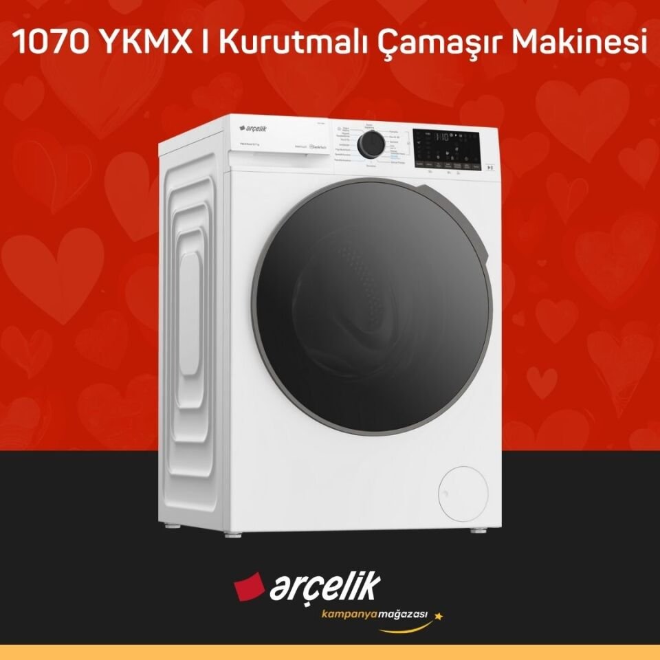 ARÇELİK 1070 YKMX I Kurutmalı Çamaşır Makinesi