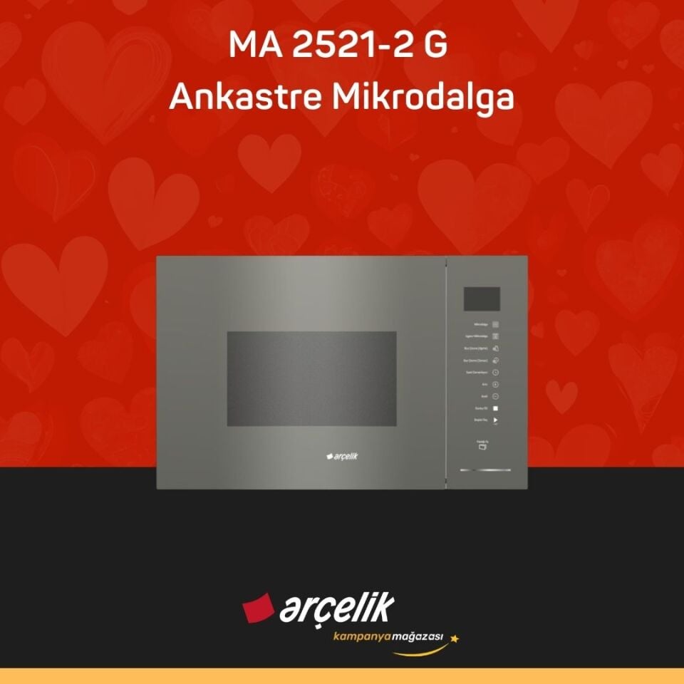 ARÇELİK MA 2521-2 G Ankastre Mikrodalga