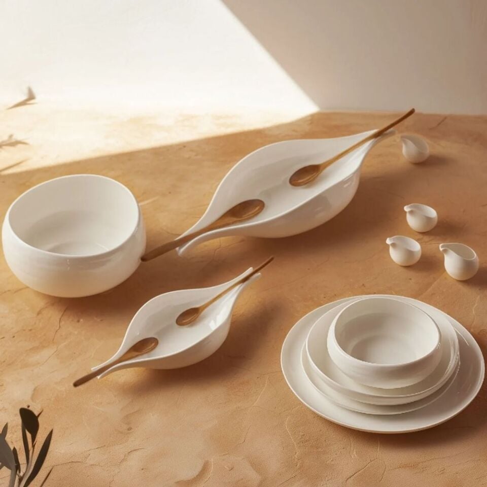 Karaca Earth Collection Clay 55 Parça 12 Kişilik Yemek Takımı