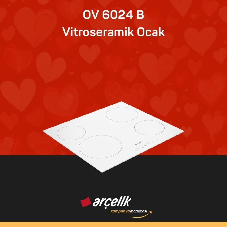 ARÇELİK OV 6024 B Vitroseramik Ocak