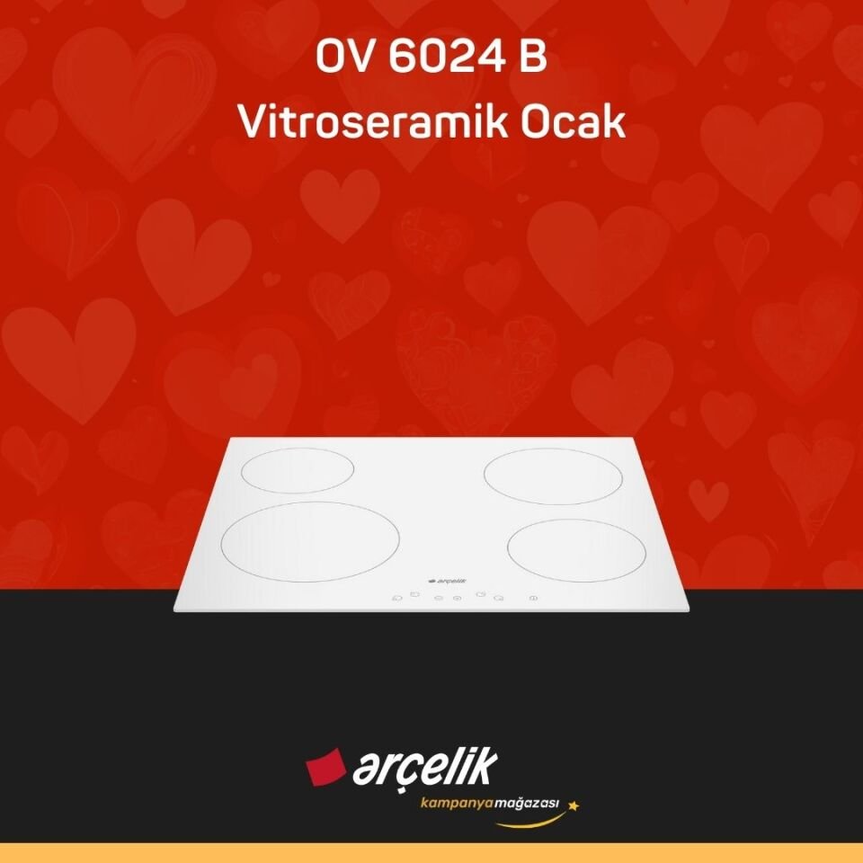 ARÇELİK OV 6024 B Vitroseramik Ocak