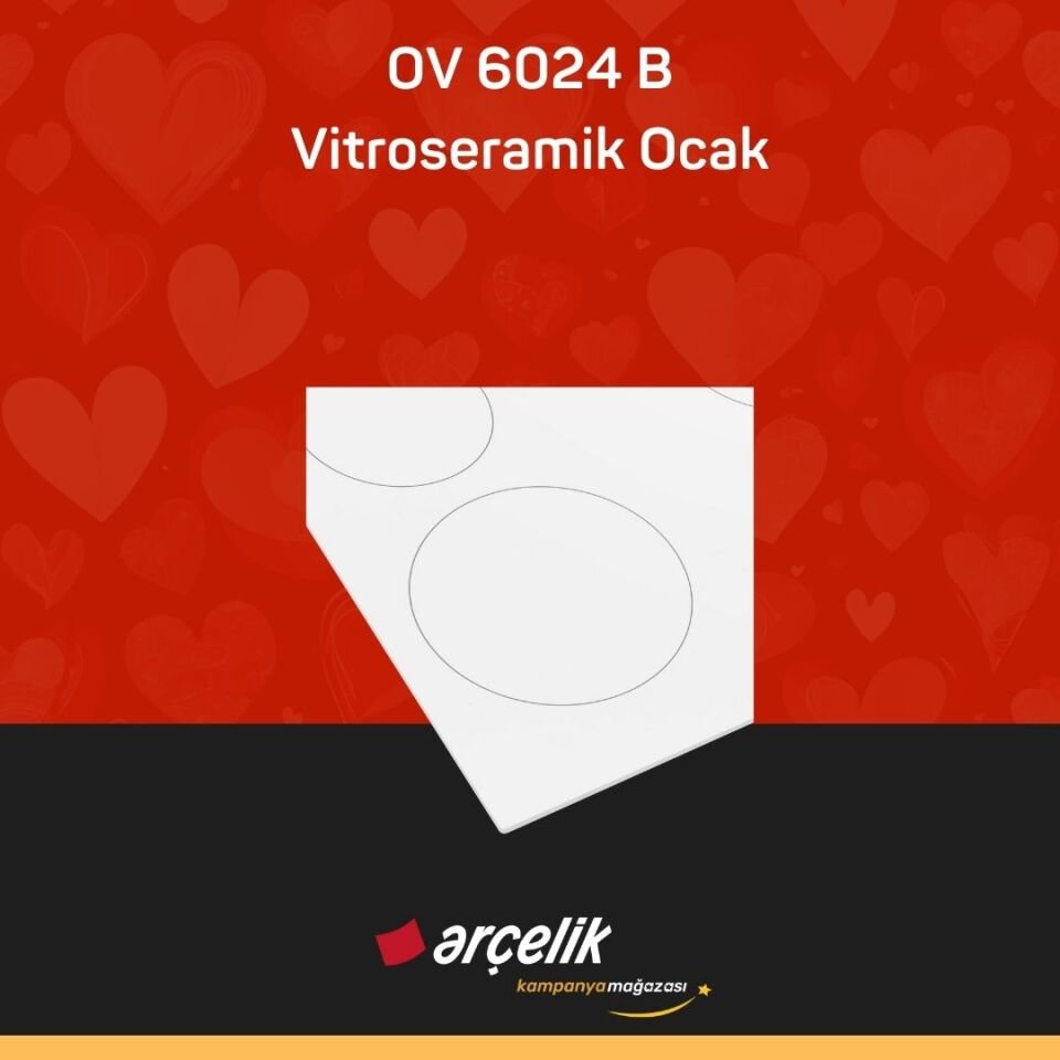 ARÇELİK OV 6024 B Vitroseramik Ocak