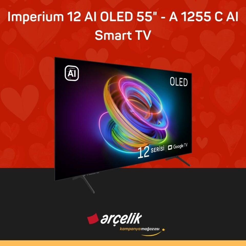 ARÇELİK Imperium 12 AI OLED 120 Hz 55'' 4K UHD Google TV - A 1255 C AI Smart TV