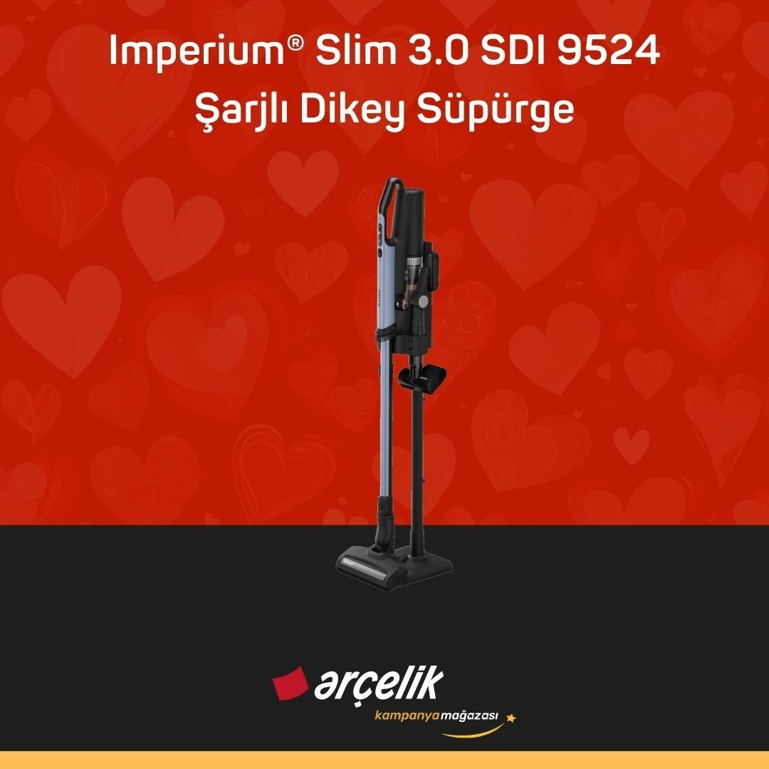 ARÇELİK Imperium® Slim 3.0 SDI 9524 Şarjlı Dikey Süpürge
