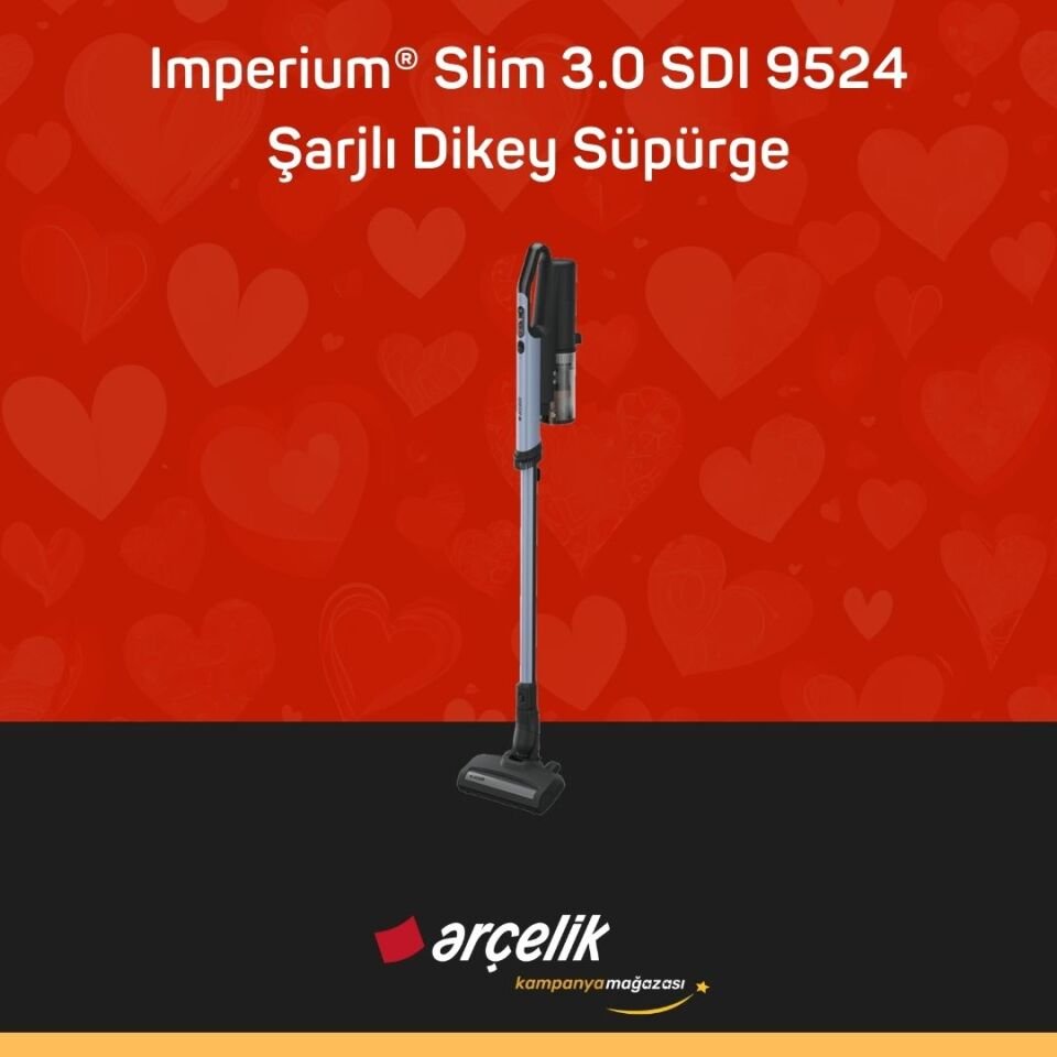 ARÇELİK Imperium® Slim 3.0 SDI 9524 Şarjlı Dikey Süpürge