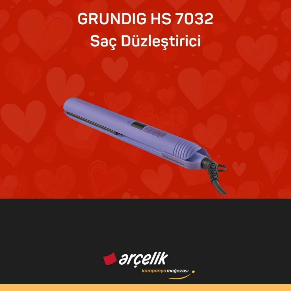 GRUNDIG HS 7032 Botanika Lavanta Yağ Terapisi Saç Düzleştirici
