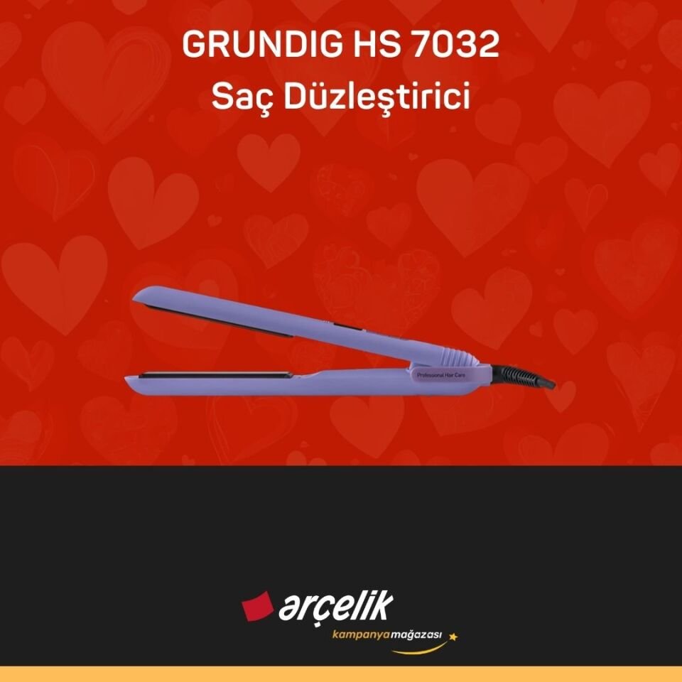 GRUNDIG HS 7032 Botanika Lavanta Yağ Terapisi Saç Düzleştirici